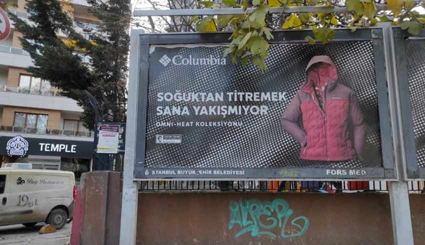 2.500 TL’lik montun reklam afişi tartışma konusu oldu