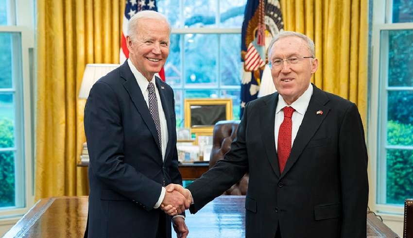 ABD Başkanı Biden, Washington Büyükelçisi Murat Mercan'ı kabul etti