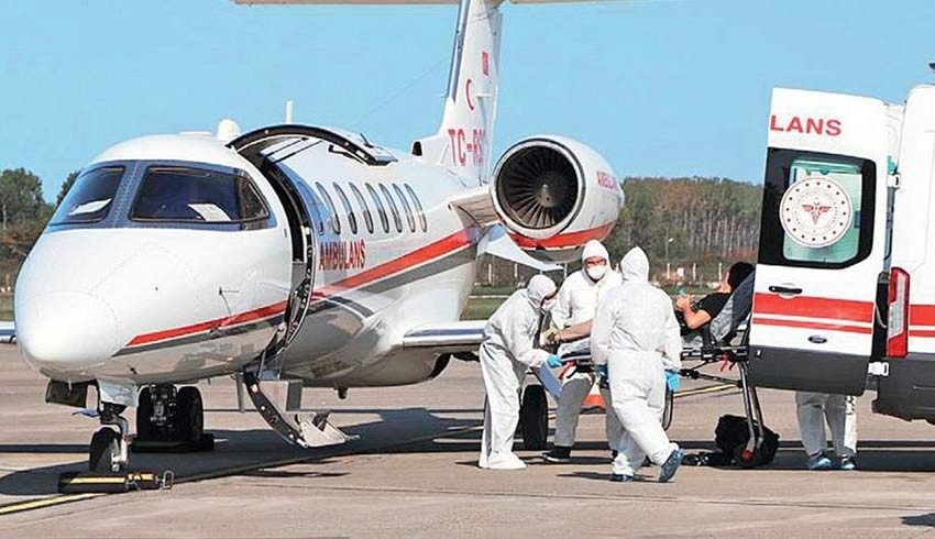 Ambulans uçaklarla yurt dışından koronalı hasta taşınıyor! 20 bin doları veren Türkiye’ye geliyor