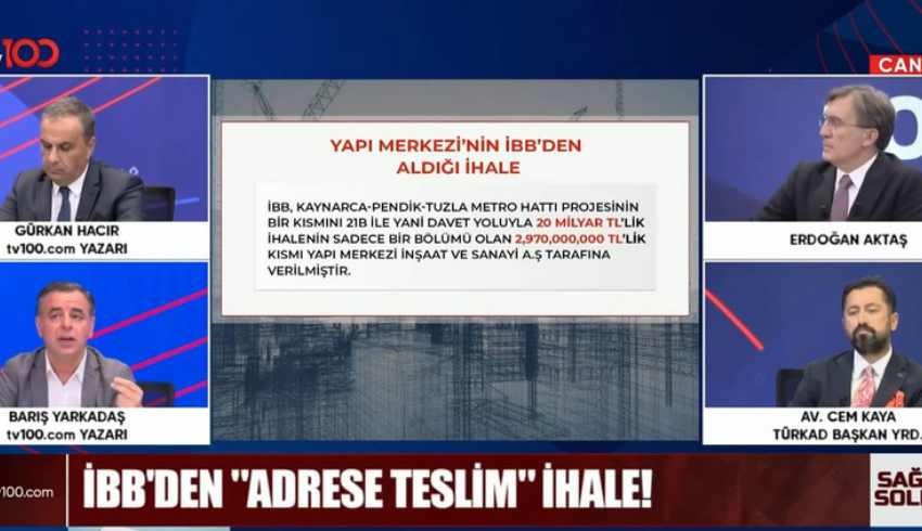 Barıs Yarkadaş açıkladı: İBB'den adrese teslim ihale