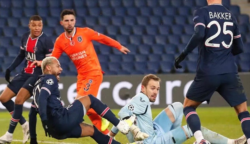 Başakşehir, UEFA Şampiyonlar maçında Paris Saint-Germain'e 5-1 yenildi