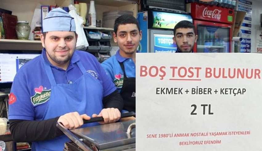 Boş baklavadan sonra 'Boş tost' satışları başladı