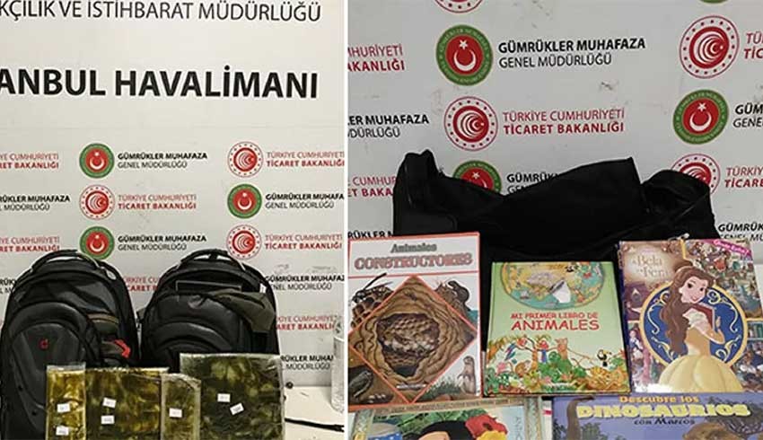 Çocuk kitaplarının içinden 4 kilo uyuşturucu çıktı