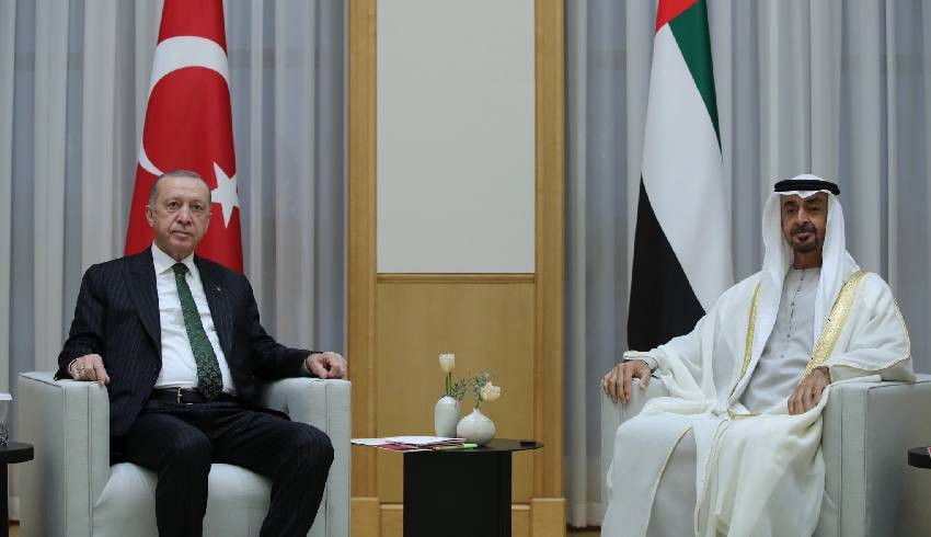 Cumhurbaşkanı Erdoğan, Abu Dabi Veliaht Prensi Şeyh Muhammed bin Zayed Al Nahyan ile görüştü