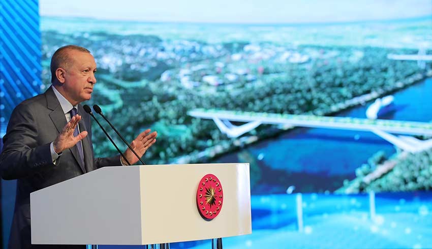 Cumhurbaşkanı Erdoğan: Kanal İstanbul'u 15 milyar dolarlık maliyetle 6 yılda tamamlamayı hedefliyoruz