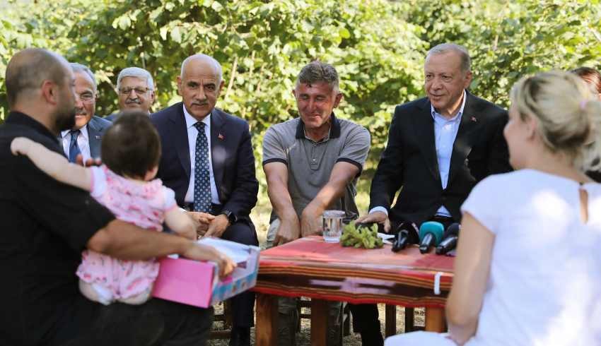 Cumhurbaşkanı Erdoğan fındık alım fiyatını açıkladı