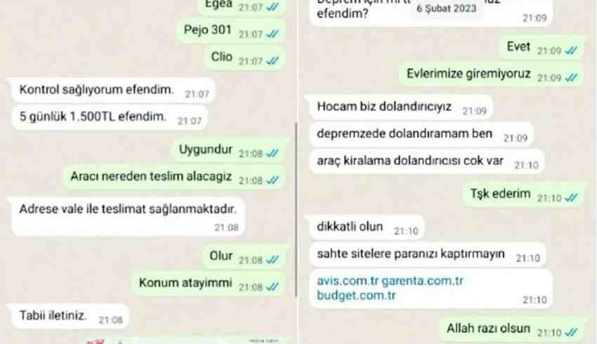 Depremzedeyi görünce dolandırıcı bile insafa geldi: Hocam biz dolandırıcıyız