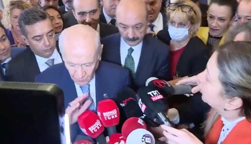 Devlet Bahçeli'ye Sinan Ateş soruldu: 'İşine bak' dedi