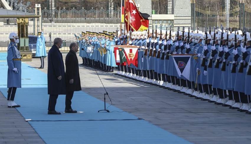 Erdoğan, Almanya Şansölyesi Scholz’u kabul etti