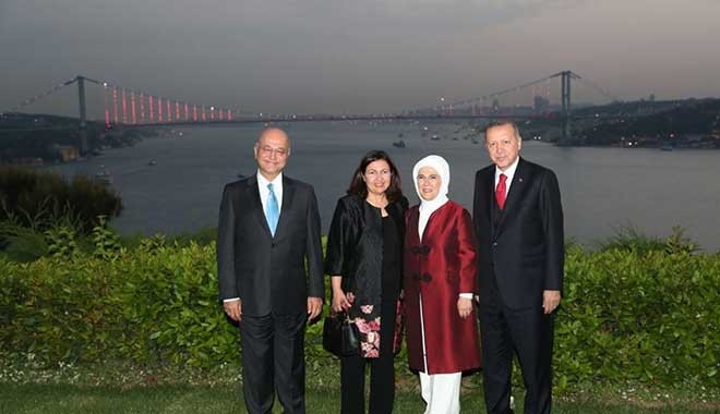 Erdoğan, Irak Cumhurbaşkanı Salih onuruna iftar yemeği verdi