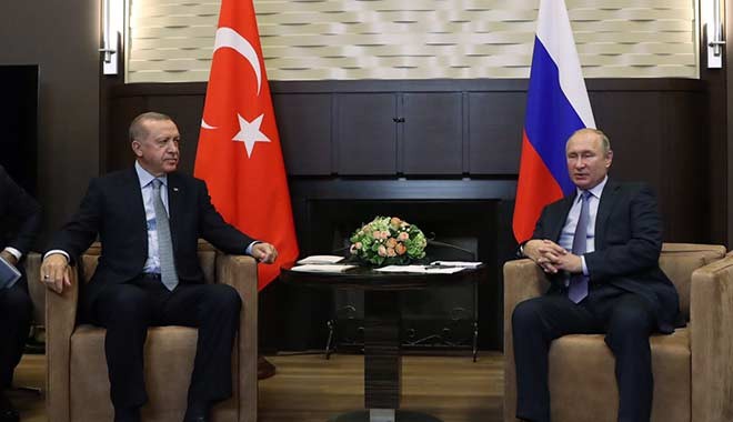 Erdoğan-Putin görüşmesi başladı