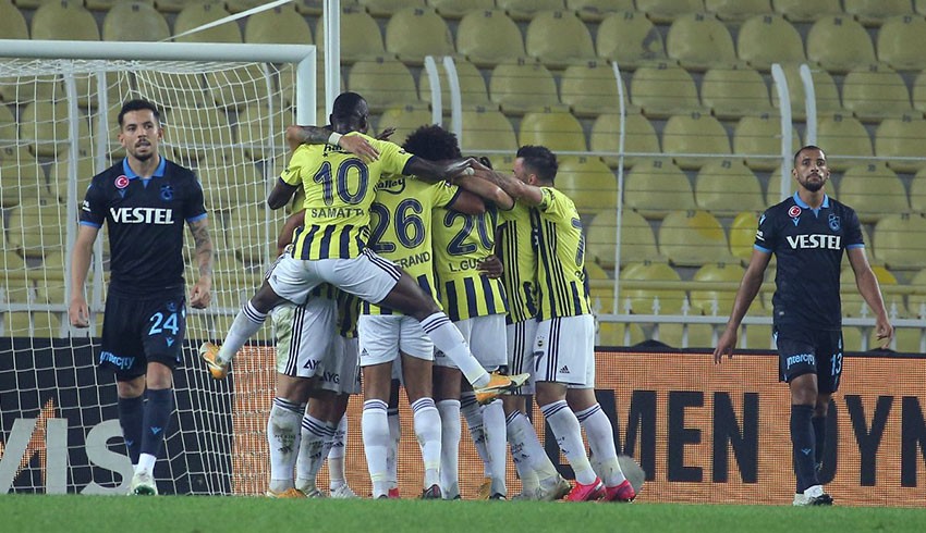 Fenerbahçe, Trabzonspor'dan 3 puanı 3 golle aldı