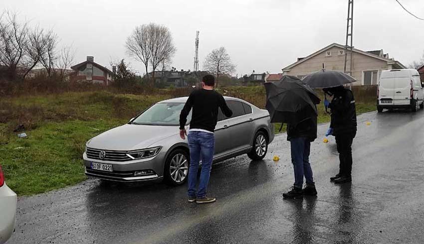 İş insanına şirketinin önünde silahlı saldırı