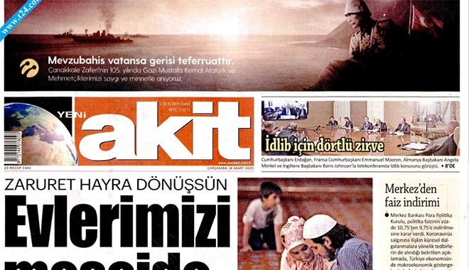 İsmail Saymaz'dan Yeni Akit'e: Ölümüne nefret ettiği Atatürk'ün fotoğrafını sürmanşete koymuş; para için vazgeçmeyecekleri değerleri yok