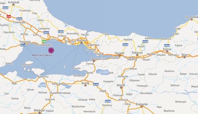 Marmara Denizi'nde art arda 14 deprem