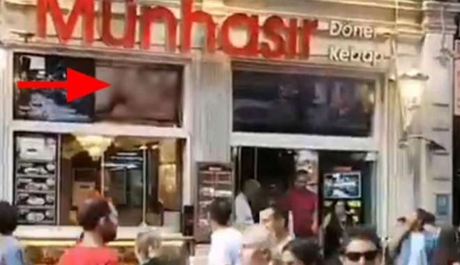 İstiklal Caddesi'ndeki kebapçıda müstehcen film! Münhasır durumu nasıl açıkladı