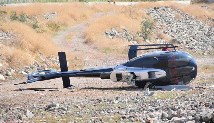 İzmir'de korkutan helikopter kazası: 2 kişi ölümden döndü