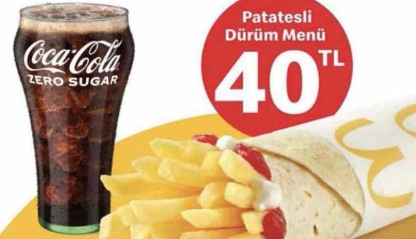 McDonald's et alamayan vatandaşlar için patates dürüm menüsü çıkarttı