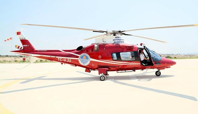 Mersin Belediyesi'nden satılık helikopter