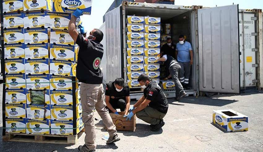 Mersin Limanı'nda muz konteynırından yine kokain çıktı