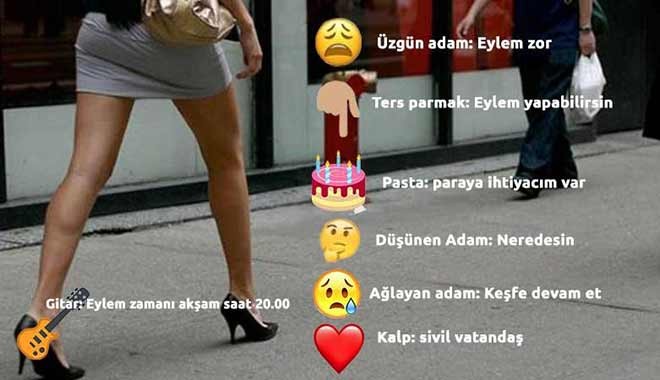 Örgütü gizlemek için mini etek, terör eylemleri için de emoji ile haberleşme kullanmışlar