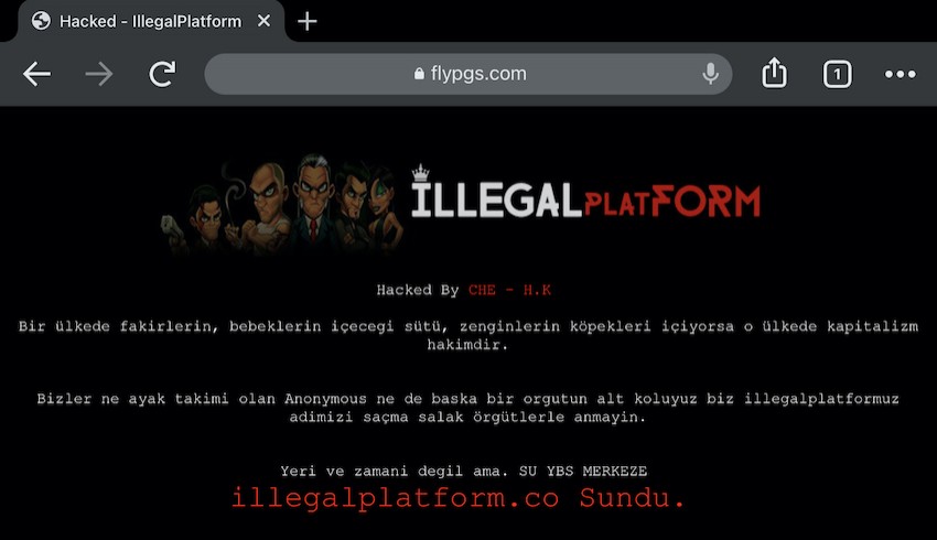 Pegasus'un internet sitesi flypgs hacklendi! Şirket siber saldırı olduğunu açıkladı ...