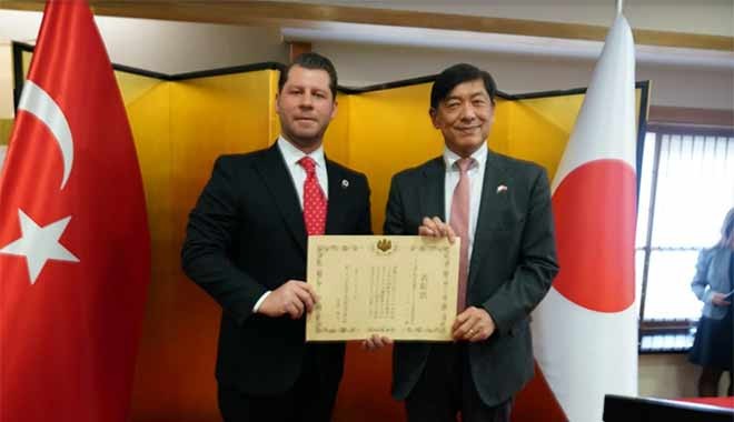 Şerif Tosyalı’ya Japonya’dan Büyükelçilik Özel Ödülü