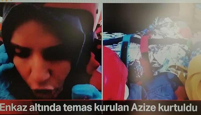 Sevindirici haber: Azize 17 saat sonra kurtarıldı