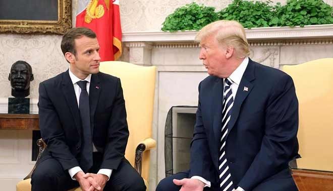 Trump, Macron'u 'İran'a karışık sinyaller göndermekle' suçladı