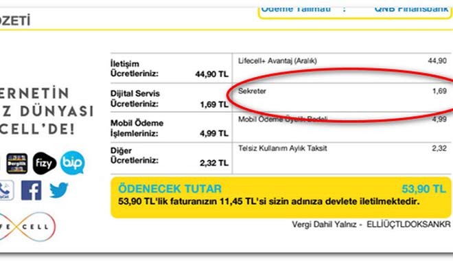 Turkcell'den abonelerine sekreter tuzagı