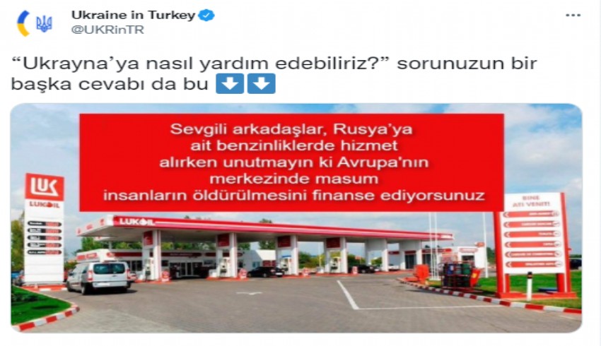 Ukrayna’dan Lukoil için boykot çağrısı