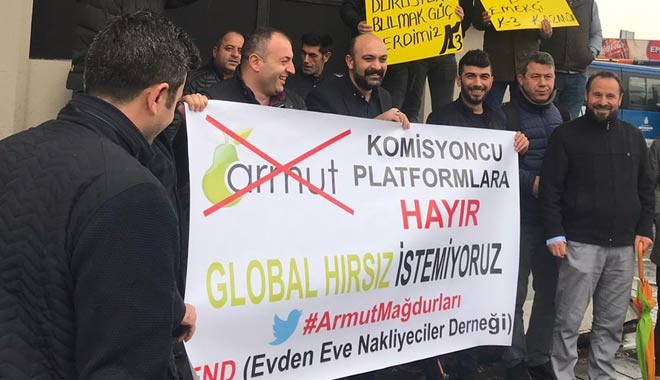 Ünlü site Armut.com'a karşı eylem