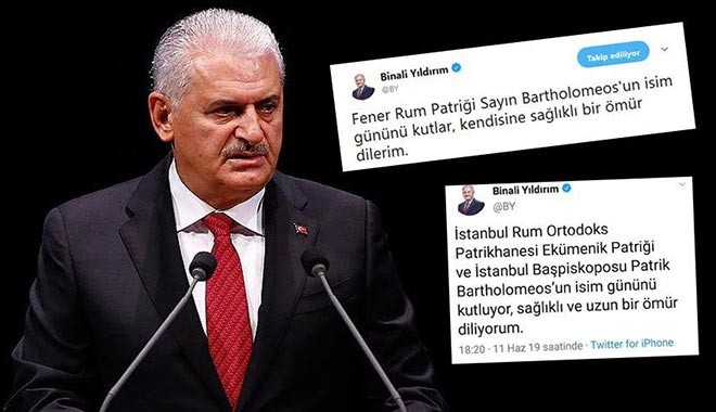 Yıldırım’dan ‘ekümenik’ skandalı