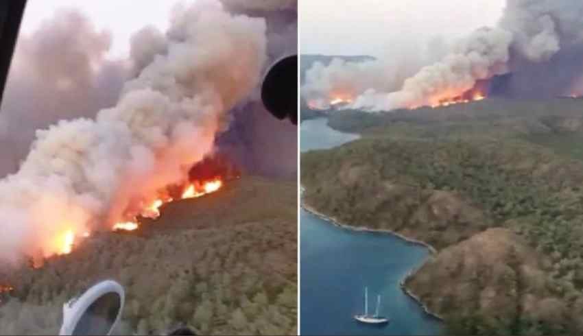 Yine başladı: Marmaris'ten kahreden görüntüler